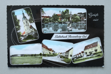 AK Gruss aus Sulzbach Rosenberg / 1930-1950 / Mehrbildkarte / St Anna / Stadtpark / Rohrwerk / Siedlung / Brunnenfigur